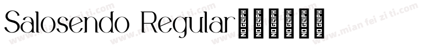 Salosendo Regular字体转换